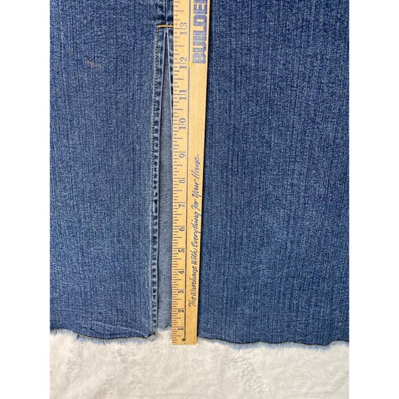 L.A, Blues womens plus size 18W stretch denim jean long skirt split 13" and leng - Picture 12 of 16